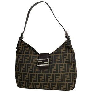 FENDI Zucca shoulder bag all over one canvas brown